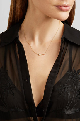 Jennifer Meyer Mini Arrow 18-karat Gold Diamond Necklace