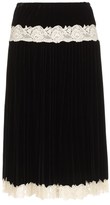 Thumbnail for your product : Meadham Kirchhoff Black Velvet Winky Skirt