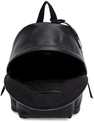 Saint Laurent Black Leather City Backpack