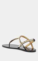 Thumbnail for your product : Valentino Garavani Women's Rockstud Leather Thong-Strap Sandals - Black