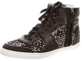 Thumbnail for your product : Lanvin Ponyhair High-Top Sneakers