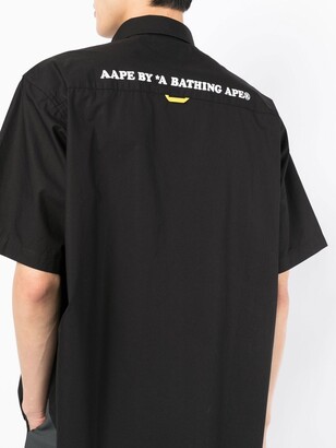 AAPE BY *A BATHING APE® Logo-Patch Short-Sleeve Shirt