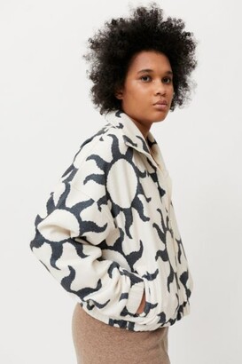 Urban Outfitters Olivia Printed Fleece Jacket
