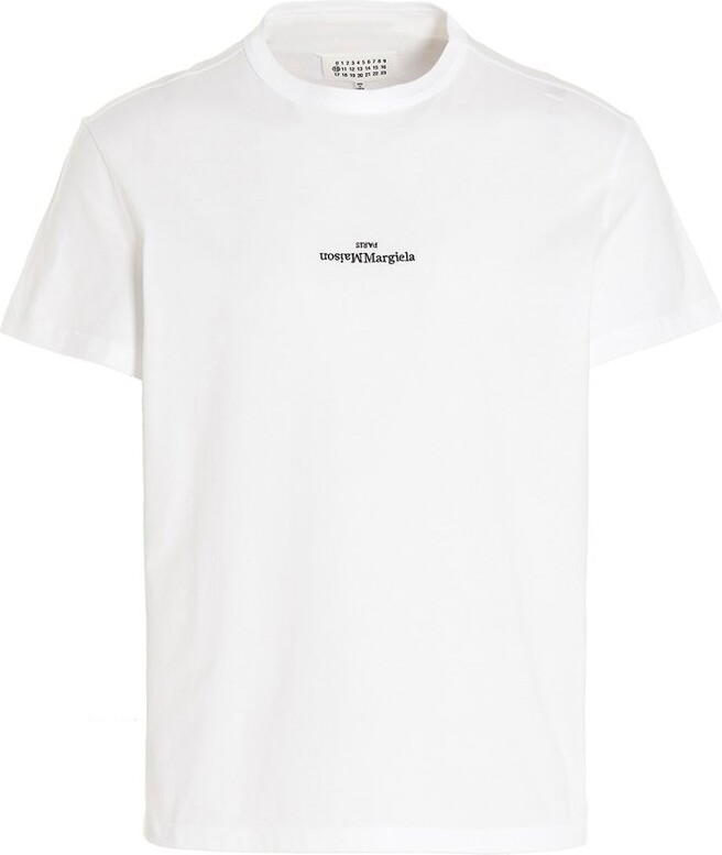 Maison Margiela Logo Embroidered Crewneck T-Shirt