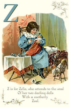 Buyenlarge Z is for Zella Painting Print