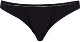 Thumbnail for your product : River Island Womens Black high leg mesh insert bikini bottoms