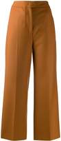 Thumbnail for your product : Pt01 high-rise wide-leg cropped trousers