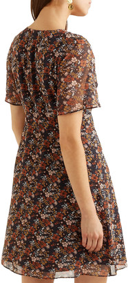 Madewell Floral-print Chiffon Mini Dress