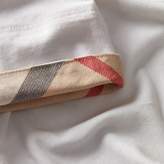 Thumbnail for your product : Burberry Check Detail Cotton T-shirt