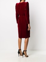 Thumbnail for your product : Saint Laurent Knee-Length Long-Sleeve Dress