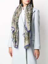 Thumbnail for your product : Givenchy Silk-Cashmere Blend Nature Print Scarf