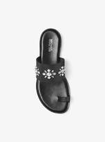 Thumbnail for your product : MICHAEL Michael Kors Michael Sonya Embellished Leather Sandal