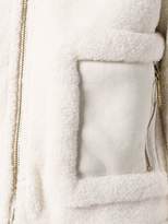 Thumbnail for your product : Elisabetta Franchi wide lapel zipped jacket