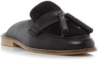 Dune LADIES GEEN - Backless Flat Loafer Shoe