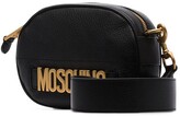 Thumbnail for your product : Moschino Black Logo Leather Camera Bag