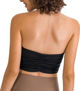 DYLH Tube Tops for Women with Built in Bra Support Long Tube Top