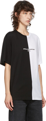 Stella McCartney Black & White Panelled '2001' T-Shirt