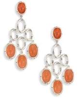 Thumbnail for your product : John Hardy Bamboo Peach Moonstone & Sterling Silver Chandelier Earrings
