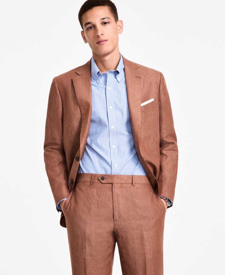 Brooks Brothers B by Men's Linen Classic-Fit Suit Separates Jacket