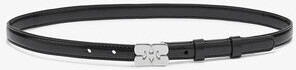 Ganni Kat Belt Small in Black Patent
