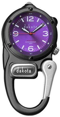 Dakota Mini Clip Microlight Carabiner, Black and Purple Pocket Watch 38589 Family