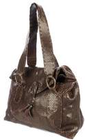 Thumbnail for your product : Henry Beguelin Embossed Leather Shoulder Bag