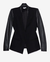 Thumbnail for your product : Helmut Lang Crux Leather Sleeve Blazer