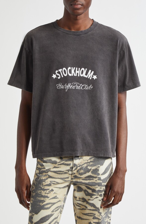 STOCKHOLM SURFBOARD CLUB Boxy Graphic T-Shirt