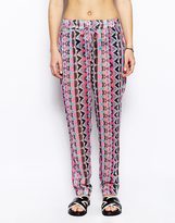 Thumbnail for your product : ASOS Pastel Aztec Printed Beach Trouser