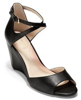 cole haan open toe flats