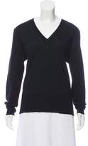 Women's Merino Wool V Neck Black Sweater - ShopStyle