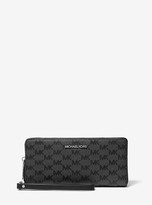 jet set large logo continental wallet