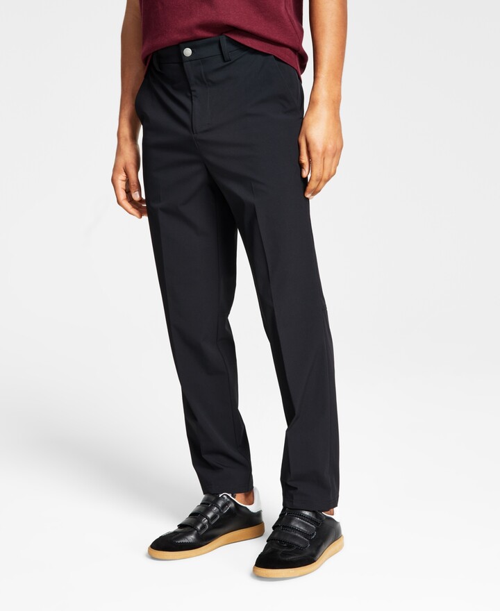 Calvin Klein Men's Slim Fit Tech Solid Performance Dress Pants ShopStyle