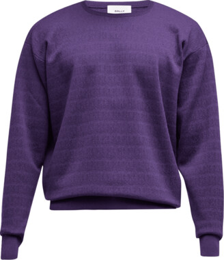 Bally Men's Pointelle Wool Sweater