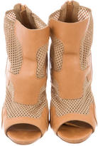 Thumbnail for your product : Pierre Hardy Mesh Peep-Toe Booties