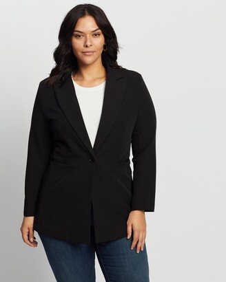 Atmos & Here Atmos&Here Curvy - Women's Black Blazers - Bella Blazer - Size 26 at The Iconic