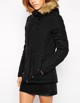Thumbnail for your product : Only Faux Fur Hooded Parka