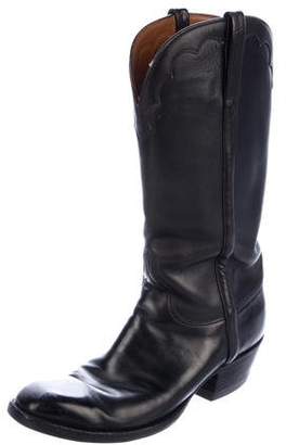 Lucchese Leather Cowboy Boots