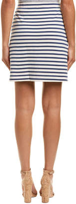 Three Dots Breton Stripe Mini Skirt