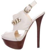 Thumbnail for your product : Fendi Chain-Embellished Platform Sandals