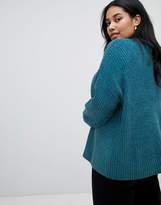 Thumbnail for your product : Brave Soul Plus chenille jumper with v neck