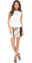 Thumbnail for your product : 3.1 Phillip Lim Crossover Biker Leather Skirt