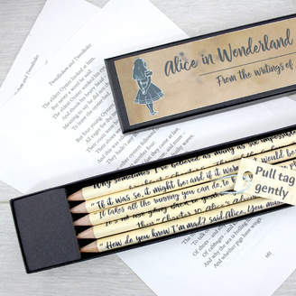 Equipment six0six design Alice In Wonderland Quote Pencils