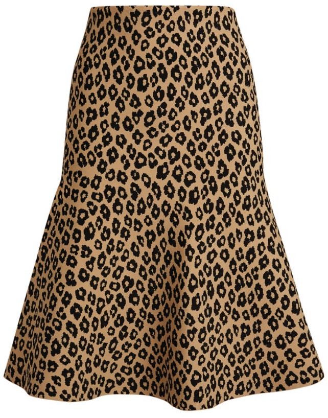 Theory Leopard Print Midi Skirt - ShopStyle
