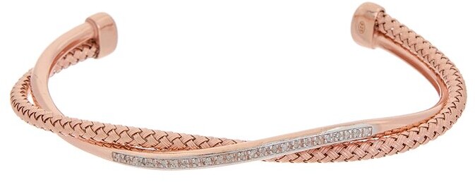 Meshmerise 18K 0.25 Ct. Tw. Diamond Bangle Bracelet