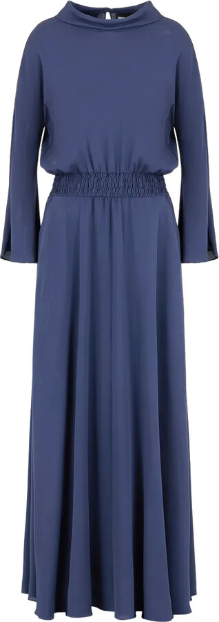 Giorgio Armani Elasticated-Waist Day Dress