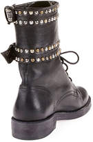 Thumbnail for your product : Isabel Marant Teylon Studded Buckle Leather Booties