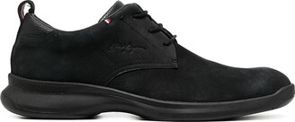 tommy hilfiger black leather shoes