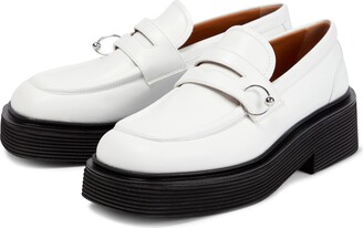 Marni Platform leather loafers