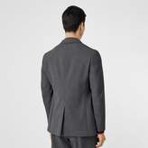 Thumbnail for your product : Burberry Stripe Detail Stretch Wool Neoprene Tailored Jacket